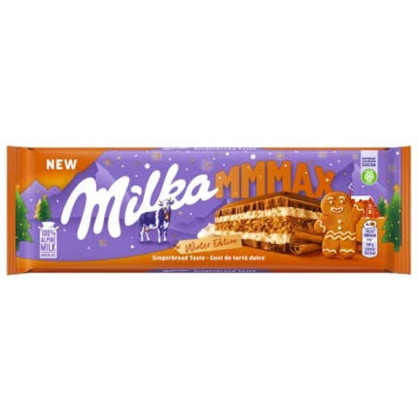 Milka Čokoláda Mmmax s perníčkovou příchutí