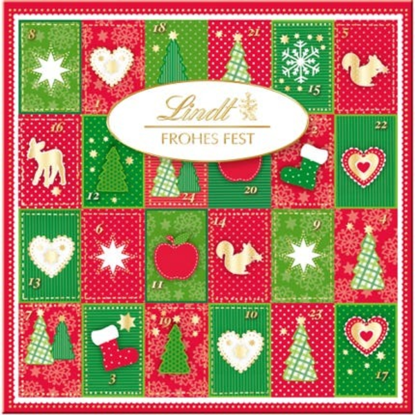 Lindt Advent calendar Merry Xmas