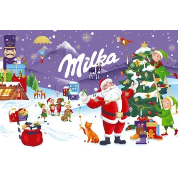 Milka Adventní kalendář, mléčná čokoláda