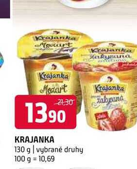 Krajanka 130g, vybrané druhy