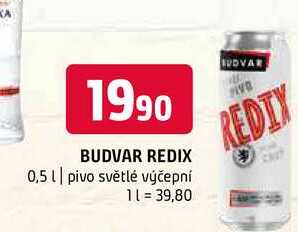 Budvar redix 0,5l pivo světlé výčepní