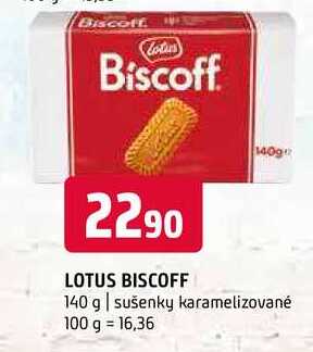 Biscoff lotus sušenky karamelizované 140 g v akci