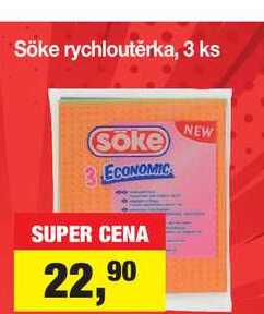 Söke rychloutěrka, 3 ks 