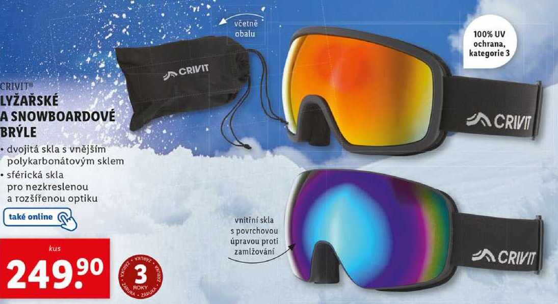 LYŽAŘSKÉ A SNOWBOARDOVÉ BRÝLE