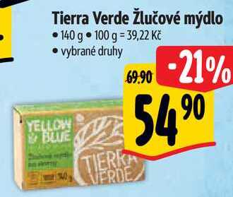 Tierra Verde žlučové mýdlo, 140 g 