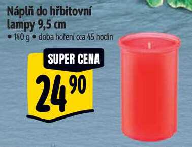 Náplň do hřbitovní lampy 9,5 cm, 140 g 