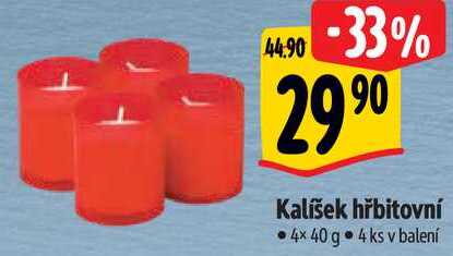 Kalíšek hřbitovní, 4x 40 g