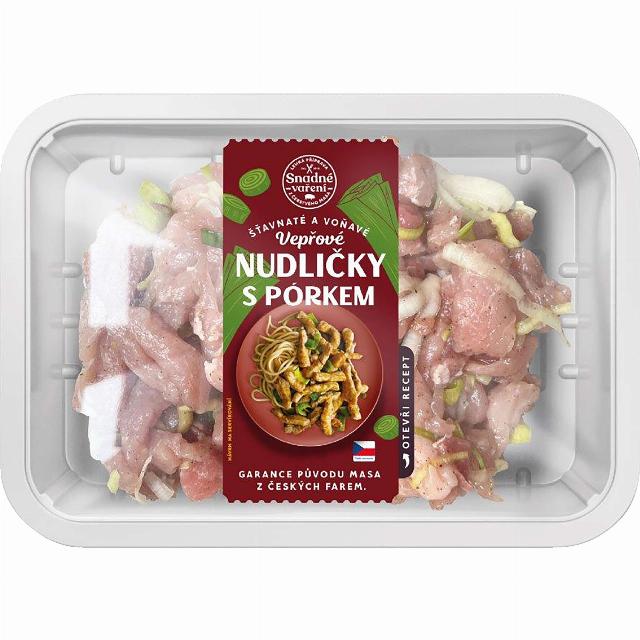 Snadné vaření Vepřové nudličky s pórkem