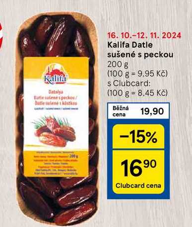 Kalifa Datle sušené s peckou, 200 g