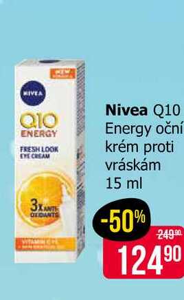 Nivea Q10 Energy oční krém proti vráskám 15 ml 