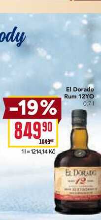 El Dorado Rum 12YO 0,7l