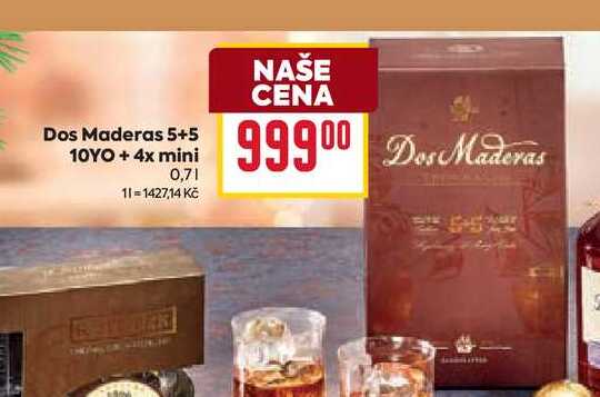 Dos Maderas 5+5 10YO + 4x mini 0,7l