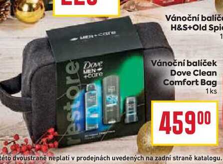 Vánoční balíček Dove Clean Comfort Bag 1ks 