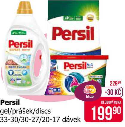 Persil gel/prášek/discs 33-30/30-27/20-17 dávek