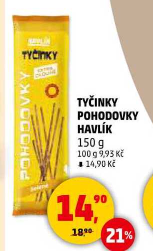 TYČINKY POHODOVKY HAVLÍK, 150 g 