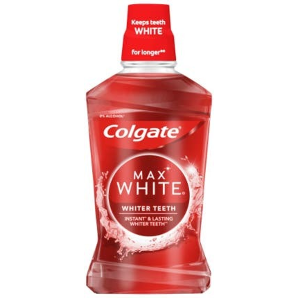 Colgate Max White ústní voda bez alkoholu