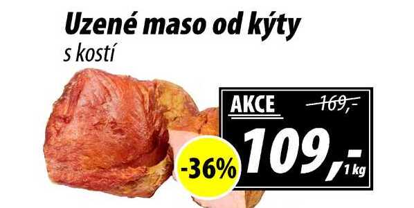 Uzené maso od kýty s kostí, 1kg 