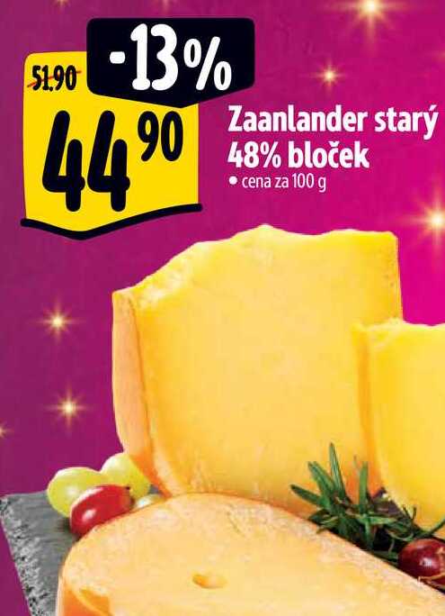   Zaanlander starý 48% bloček 100 g 