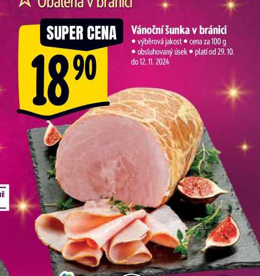   Vánoční šunka v bránici 100 g