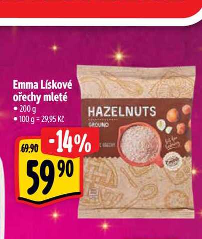 Emma Lískové ořechy mleté • 200 g 