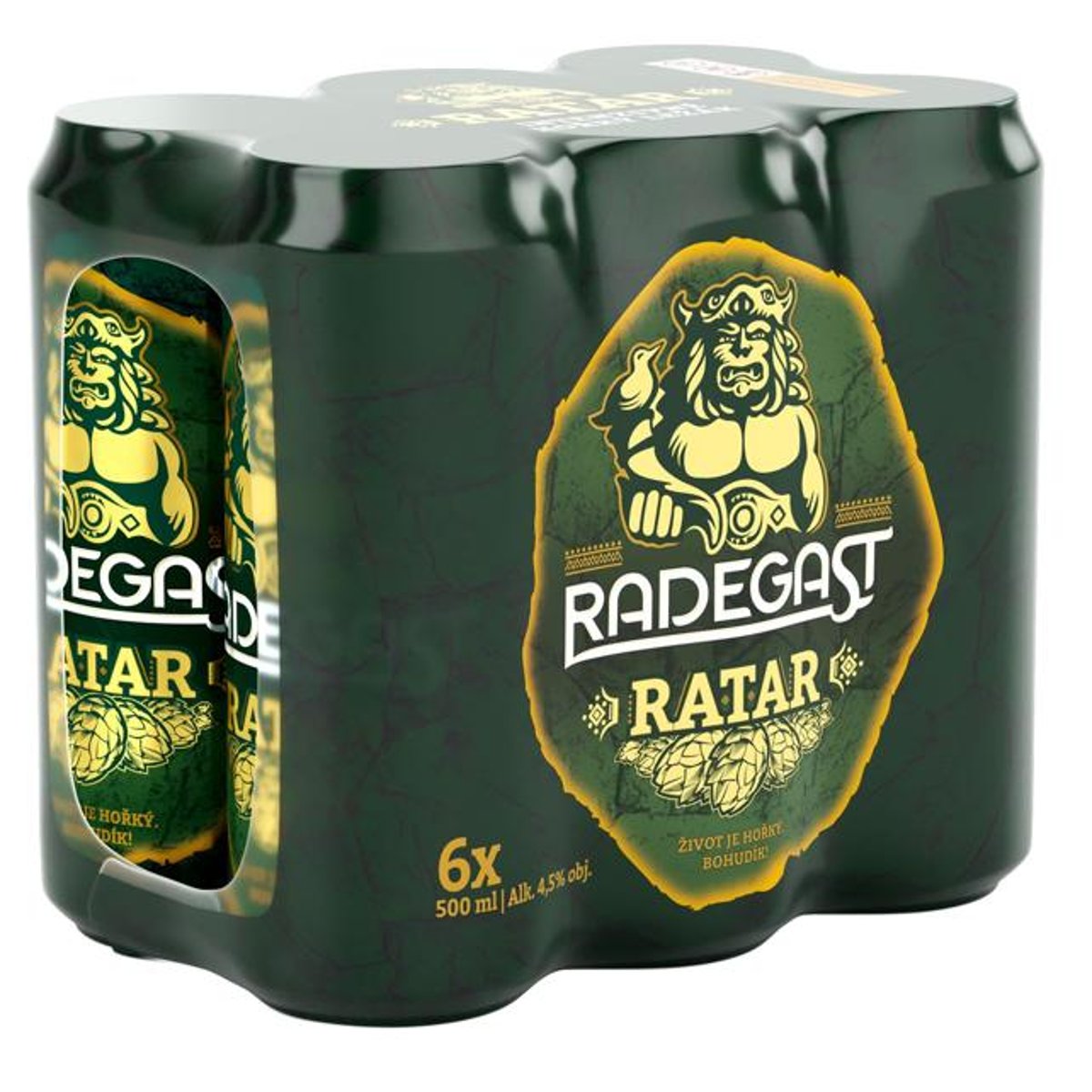 Radegast Ratar ležák světlý 6×0,5 l plech