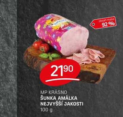 ŠUNKA AMÁLKA NEJVYŠŠÍ JAKOSTI 100 g 