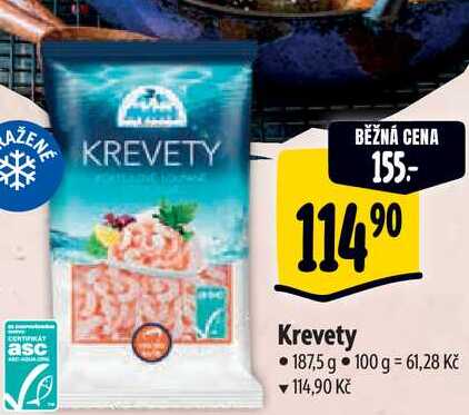 Krevety, 187,5 g 