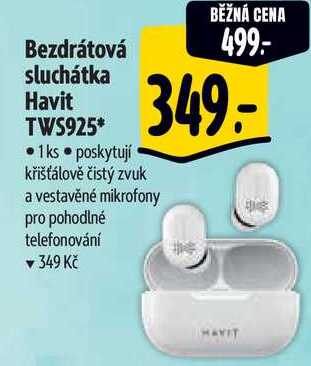 Bezdrátová sluchátka Havit TWS925