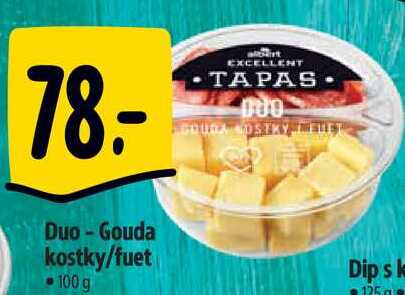 Duo-Gouda kostky/fuet, 100 g 