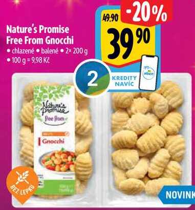 Nature's Promise Free From Gnocchi, 2x 200 g