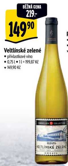 Veltlínské zelené, 0,75 l