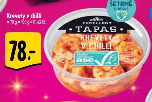 Krevety v chilli, 70 g