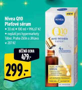 Nivea Q10 Pleťové sérum, 30 ml