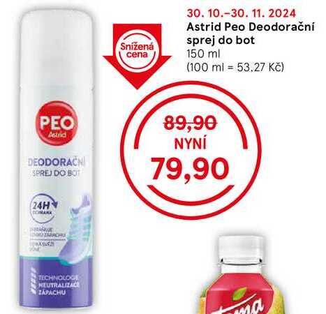 Astrid Peo Deodorační sprej do bot, 150 ml 