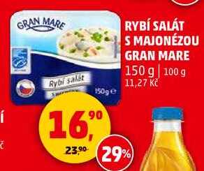 RYBÍ SALÁT S MAJONÉZOU GRAN MARE, 150 g