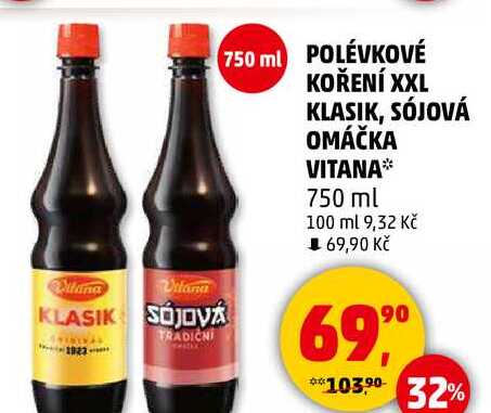 Vitana POLÉVKOVÉ KOŘENÍ XXL KLASIK, 750 ml