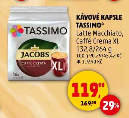 KÁVOVÉ KAPSLE TASSIMO Latte Macchiato, 132,8/264 g