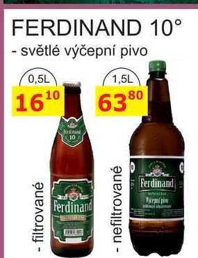 FERDINAND 10° - světlé výčepní pivo nefiltrované 1,5l