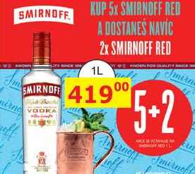 Smirnoff Vodka 1L v akci