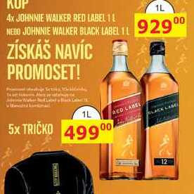 Johnnie Walker Red label skotská whisky 1l