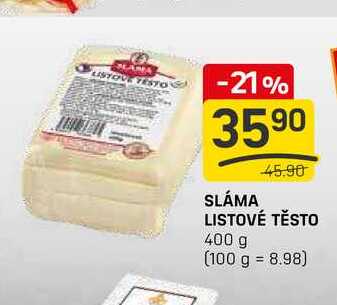 SLÁMA LISTOVÉ TĚSTO 400 g 