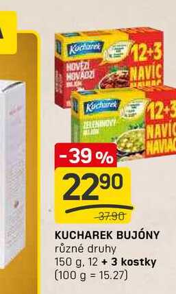 KUCHAREK BUJÓNY různé druhy 150 g