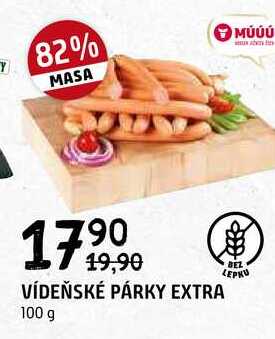 Vídeňské párky extra 100g