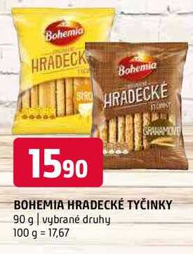 Bohemia hradecké tyčinky vybrané druhy 90g