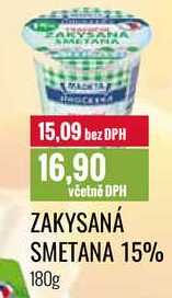 ZAKYSANÁ SMETANA 15% 180g 