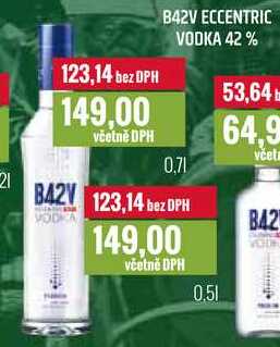 B42V ECCENTRIC VODKA 42% 0,5l, 0,7l