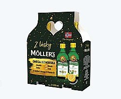 Möller’s Omega 3 D+ dárkové balení 2× 250 ml