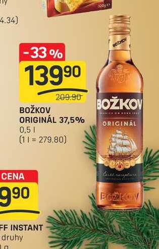 Božkov Original 37,5% 0,5l