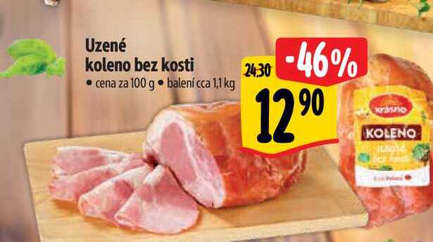 Uzené koleno bez kosti  100 g