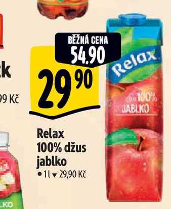  Relax 100% džus jablko 1 l